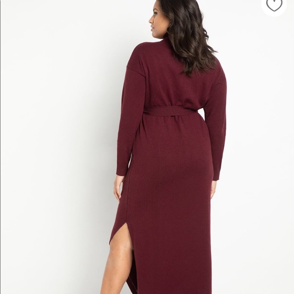 🎉HP🎉 Eloquii Funnel Neck Long Sweater Dress 22/24 - Picture 2 of 3